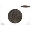 Due Esse Christmas Sottopiatto 33 cm Nero Glitterato oro