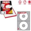 MARKIN Etichetta adesiva A/462 bianca 100fg x CD Ø117,5mm foro41 (2et/fg) coprente