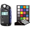 Sekonic, Flashmate L-308X, Esposimetro per fotografi e cineasti nero/blu & Datacolor SpyderCheckr 24 Guida per controllo dei colori e calibrazione dei bianchi, per macchina fotografica