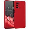 kwmobile Custodia Compatibile con Oppo A74 (5G) / A54 (5G) Cover - Back Case per Smartphone in Silicone TPU - Protezione Gommata - red cherry