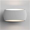 Sesamall Applique in Gesso 10W = 100 W LED 1100Lm a parete Piazza Verniciabile Attacco R7S