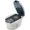 Fackelmann Taglia e sminuzza Aglio, Zenzero ECC. con 2 Lame Differenti, Linea Easy Prepare, affetta a cubetti o a fette, 11x7,5x6,5cm, Colore Scuro, Acciaio Inossidabile, Bianco/Blu-Grigio