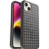OtterBox Cover per iPhone 14 Plus Symmetry+ Clear per MagSafe, resistente a shock e cadute;sottile, testata 3x norme MIL-STD 810G, protezione antimicrobica, Window Pane Black
