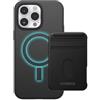 OtterBox Cover per iPhone 14 Pro Max Symmetry+ con MagSafe, resistente a shock e cadute;sottile, testata 3x vs le norme MIL-STD 810G, protezione antimicrobica, Nero, Senza Retail Package