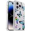 OtterBox Cover per iPhone 14 Pro Symmetry Clear, resistente a shock e cadute, sottile, testata 3x MIL-STD 810G, protezione antimicrobica, Butterfly