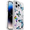 OtterBox Cover per iPhone 14 Pro Max Symmetry Clear, resistente a shock e cadute, sottile, testata 3x MIL-STD 810G, protezione antimicrobica, Butterfly