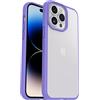 OtterBox Cover per iPhone 14 Pro Max OtterBox Sleek, resistente a shock e cadute, testata a norme anti caduta MIL-STD 810G, Protezione Antimicrobica, Trasparente/Viola, Senza Retail Package