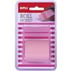 Apli - 18192, Rotolo dispenser di note adesive, 50 mm x 8 m, colore rosa pastello