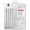 Rayen | Tende da bagno | Tenda per doccia o vasca | Impermeabile | Poliestere | Asciugatura rapida | Opaco | Anelli PVC | Include 12 ganci | 180 x 200 cm | Bianco con celle blu