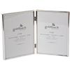 Goldbuch Fine - Cornice portafoto per 2 Immagini in Formato 13 x 18 cm, Dimensioni 27,5 x 18,5 x 1 cm, in Metallo, Colore Argento, 960286
