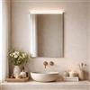 Baikal Specchio da bagno, varie forme e misure disponibili. Opzione con e senza LED. Stili che si adattano al bagno o a qualsiasi stanza della casa. 60 x 80 cm Specchio con cornice LED, 280034976
