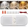 SUPAREE Plafoniera LED 12V con Interruttore e Dimmer - Luce Bianca Calda/Bianca/Gialla Tre Colore (1 Pezzo)