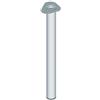 Element System Masidef 67547 Acciaio Tubo Piede Rotondo, Cromato, 60 x 700 mm