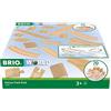 BRIO Gamma ferroviaria BRIO World 36030 Deluxe - set da 70 pezzi con binari, interruttori e pilastri da ponte per giochi creativi sulla ferrovia - Include volantini con varie opzioni di percorso