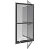 Windhager Expert 03241 - Zanzariera per porta a battente, zanzariera girevole, 100 x 210 cm, antracite
