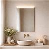Baikal Specchio da bagno, varie forme e misure disponibili. Opzione con e senza LED. Stili che si adattano al bagno o a qualsiasi stanza della casa. 50 x 75 cm Specchio con cornice LED, 280034975