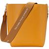 VICTORIA HYDE Borsa da donna in vera pelle PU grande capacità borsa a tracolla da donna per shopping e lavoro (Giallo)