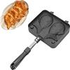 Tomotato Taiyaki Bakeware, Takoyaki Piastra Padella Antiaderente per Waffle Teglia in Alluminio Taiyaki Stampo Bifacciale per Cialde a Forma di Pesce Bakeware Waffle stampo ciambella, 38 * 19 * 4cm