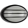 Plafoniera E27 IP54 Nera 214x142mm con Griglia Colore Nero