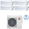 Mitsubishi Climatizzatore Condizionatore Mitsubishi Kirigamine Style Wifi R32 Bianco Perla Quadri Split Inverter 9000 + 9000 + 9000 + 9000 BTU con U.E. MXZ-4F72VF NOVITÁ Classe A++/A+