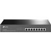 TP-Link PoE Switch 8-Port Gigabit, 8 802.3af/at PoE+ Ports up to 30 W For Each PoE Port and 153 W For All PoE ports, Metal Casing, 13 Inch RackMount/Desktop(TL-SG1008MP)
