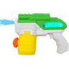 alldoro 63077 Pistola elettrica ad acqua di circa 22 cm, cannone ad acqua con luce, gittata fino a 8 metri, pistola per bambini a partire dai 3 anni, verde