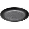 LEONE Piatto nero tondo melamina cm 28x3h