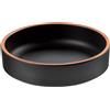 LEONE Coppetta tonda nero/terracotta melamina Ø cm 15,3x4,3