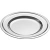 PINTINOX Offerta limitata! Vassoio portata rotondo bordato 30 cm in acciaio inox spessore 0,7mm