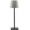 FENG Lumiere Mosaik nera lampada da tavolo LED cm 11x36h