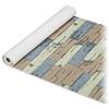 Relaxdays Tappeto da Cucina, Passatoia, Antiscivolo, Tappetino da Tagliare, Bagno & Piscina,65x150,Marrone/Verde/Grigio