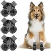 NeuWee Calzini Antiscivolo, 6 Pezzi Calze per Cani Protezione Zampe Cani con Fondo in Gomma e Cinghie Regolabili, Controllo Trazione per Interni per per cani di piccola, media e grande taglia(S)