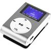 OcioDual Lettore MP3 Player Musicale Mini USB Jack 3.5mm Grigio Digitale Portatile con Clip Schermo LCD per Sport Corsa