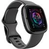 Fitbit Sense 2 Smartwatch Unisex-Adulto, GPS integrato + GLONASS, Grigio scuro / Alluminio grafite, 4.03 x 4.03 x 1.12 cm, Single