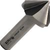 Stella Bianca Svasatore HSS a 3 taglienti a 90° a norme interne codolo cilindrico