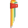 PB Swiss Tools Set di 6 chiavi esagonali piegate LUNGHE punta sferica con supporto