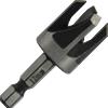 Stella Bianca Fresa a 4 taglienti per creare tasselli gambo esagonale 1/4"