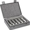 Stella Bianca Set di 7 frese HSS altezza utile 50 mm attacco Weldon