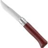Opinel Coltello con lama ripiegabile linea lusso, manico legno Padouk, da collezione Virobloc, lama inox