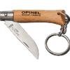 Opinel Coltello portachiavi con lama ripiegabile, catena e anello cromati Lama inox