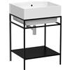 Colavene - Volant 50X50+Struttura acciaio inox nero matt - QSV5052N+LAB5050