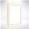 Briloner Leuchten - Luce per esterni a LED, lampada da parete da esterno con retroilluminazione, 8 watt, 1.200 lumen, 4.000 kelvin, bianca, quadrata, 190x190x28 mm (larghezza x lunghezza x H)