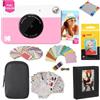 KODAK Printomatic Fotocamera (Rosa) Confezione Regalo + Carta Fotografica Zink (20 Fogli) + Tracolla e Altro