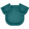 Babymoov, Piatto a Scomparti in Silicone, ISY PLATE, Cane Blu
