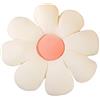 NatureMan Cuscino a forma di fiore a forma margherita, grazioso cuscino da seduta, cuscino in peluche, decorazione per la casa per ragazze, una lettura, una camera da letto o guardare la TV (bianco, 38 cm)
