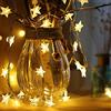 Rock Ninja Luce Stellare Luci Della Stringa Lunare 40 LED Luna Luci Di Natale Della Stella 6M Fatate (Stella)