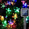 TIYUPA 50LED Solare Catene luminose per Esterni, 7M Luci Solari a Stringa di Fiori All'Aperto, 8 Modalità Blossom Fairy Luci Decorative Impermeabile per Gazebo Patio Yard Natale Feste Matrimon, Multi-colore