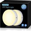 Ferswe luce armadio LED, 3000K ricaricabile con batteria grande da 1000 mAh, luci da attaccare per armadio, armadio, scaffale, parete e scrivania (confezione da 2)