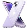 Ringke Fusion Compatibile con Cover iPhone 14, Calza a Pennello, Custodia Antiurto Trasparente con Buon Grip Disegnato per Custodia iPhone 14 - Clear