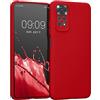 kwmobile Custodia Compatibile con Xiaomi Redmi Note 11 / Note 11S Cover - Back Case per Smartphone in Silicone TPU - Protezione Gommata - red cherry